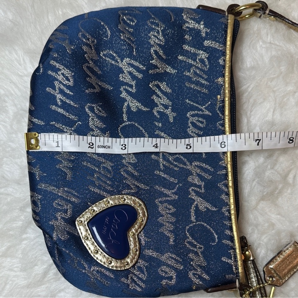 Rare Coach 45650 Poppy Signature Script CrossbodySwingpack w/small coin purse - Picture 14 of 16